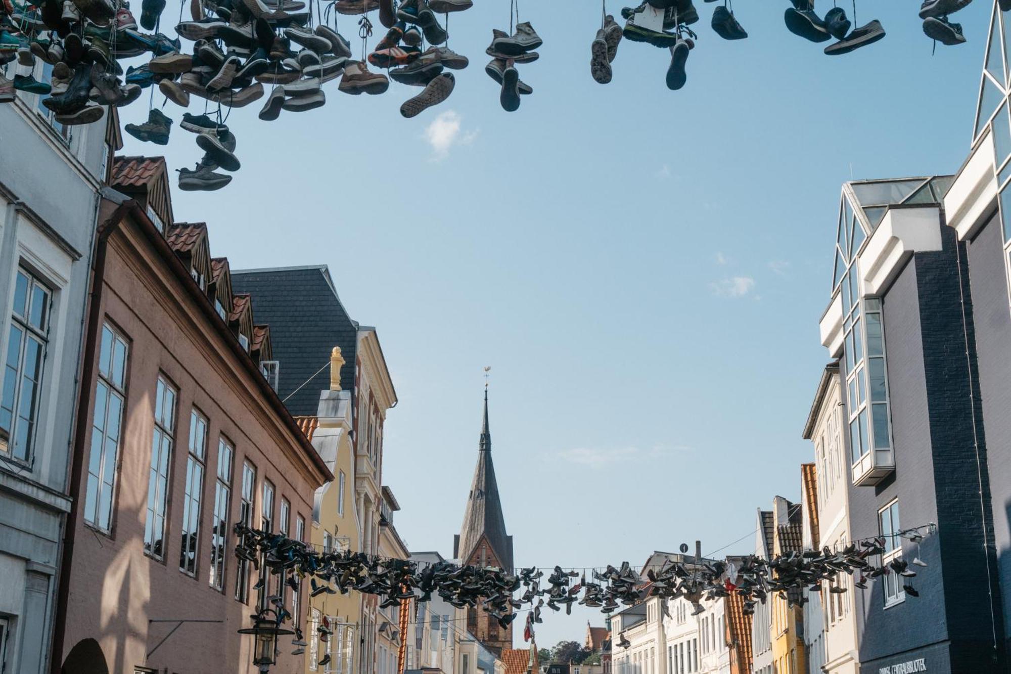 Grosses Apartment Mit 2 Balkonen Zentral Am Nordertor Flensburg Dış mekan fotoğraf